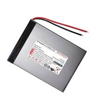 Baterai Li-Ion Ion polimer 2 kabel 3.7V 2700mAh 357095 untuk Tablet PC ponsel L299