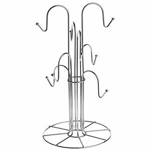 Hiện Đại Chrome Dây Kim Loại Bền Đa Chức Năng Cà Phê Cốc Chủ 8-Ly Đứng Cây Cup Tổ Chức Kệ Nhà Bếp Văn Phòng Khách - Product Image 3