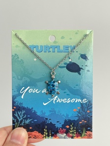 Groothandel Op Maat Gemaakte Sieraden Dragen Voor De Zeeschildpadden Oceaan Geïnspireerde Schildpad Oorbellen Ketting Bewaker Van De Zee Juwelen - Product Image 4