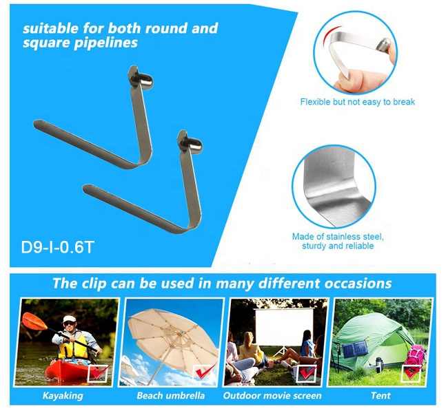 OEM Nickel Plated Tube Spring Clips - Durable & Versatile