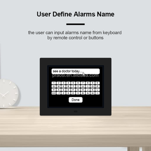 Pros สมาร์ท8นิ้วลดแสงอัตโนมัติ, หน่วยความจำสูญหายจอแสดงผลขนาดใหญ่ปฏิทินดิจิตอลนาฬิกาปลุกวันสมองเสื่อมตัวเลือก WIFI - Product Image 6