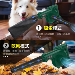 Aspiradora y sopladora inalámbrica 2 en 1, batería de litio recargable de 21V, colector de polvo de alta potencia para limpieza del pelo de mascotas en el hogar - Product Image 1