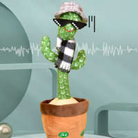 Jouet en peluche de Cactus de plante de danse électrique éducatif pour enfants, cadeaux amusants