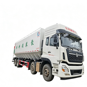 Semirremolque de 45 metros cúbicos para transporte de polvo a granel, grano, alimento para animales, camión cisterna tipo silo, semirremolque de 3 ejes tipo V. - Product Image 1