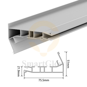 Căng Trần Rèm nhôm Led hồ sơ tùy chọn chiều dài 1m 2m 2.5m 3m 3.2m tùy chỉnh căng trần nhôm hồ sơ - Product Image 2