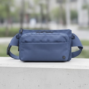 Sac banane éco-responsable en tissu recyclé, imperméable, respirant, léger, multi-poches, avec anneau en D, pour poitrine ou taille, idéal pour les voyages - Product Image 4