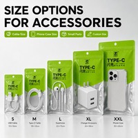 Sacs Ziplock en PET Brillant Personnalisés avec Logo pour Emballage de Coques de Téléphone Portable et Câbles, Fermeture Refermable – Vente en Gros