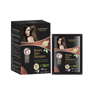 Wholesale Argam Oil Herbal Extract 3 <strong>in</strong> 1 25ml Dark Brown <strong>Hair</strong> <strong>Color</strong> Dye Shampoo for Women Change <strong>Hair</strong> <strong>Color</strong> - Product Image 2