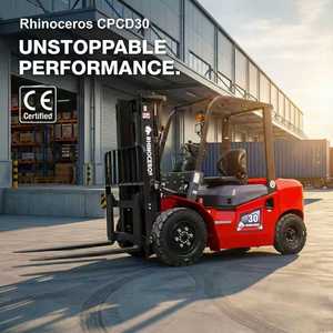 Chinese gemaakte Rhinoceros diesel heftruck CPCD30 met mast en reserveonderdelen te koop - Product Image 1