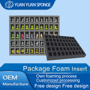 OEM personnalisé noir modèle de jouet découpé insert en <span class=keywords><strong>mousse</strong></span> PU pour boîte d'emballage modèle de jouet insert d'emballage en <span class=keywords><strong>mousse</strong></span> - Product Image 2