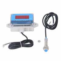 Sensor Pengukur Kecepatan Motor Tachometer IP68 Tahan Air Layar Digital LED DC 8V-24V Pengukur Kecepatan Motor