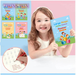 4 Cái Đặt Trẻ Em <span class=keywords><strong>Copybook</strong></span> Tiếng Anh In Ấn <span class=keywords><strong>A4</strong></span> Tái Sử Dụng Viết Ma Thuật <span class=keywords><strong>Copybook</strong></span> 2583 - Product Image 4