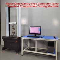 Máquina Universal de Ensayo de Tracción Computarizada de Doble Columna con Servomotor para Pruebas de Compresión en Plástico, Caucho, Embalaje e Impresión