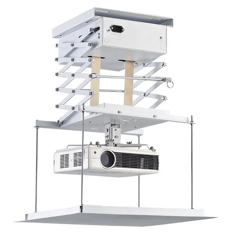 Потолочное Скрытое крепление, моторизованный подъемник проектора/система опускания электрического проектора для офисного презентационного оборудования