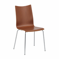 Ensemble de chaises de salle à manger empilables modernes en bois de luxe