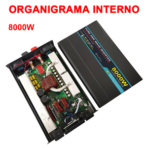 Inversor de Onda Sinusoidal Pura de 8000W, de CC a CA, 110V 120V, 30A, Potencia Pico de 6000W, con Tomas de CA, Puerto USB, 50/60Hz, para Uso Doméstico - Product Image 2