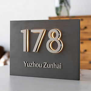 <span class=keywords><strong>Lettres</strong></span> lumineuses rétroéclairées en acier inoxydable 3D personnalisées avec bande LED, pour usage domestique, commercial, transformateur, publicité, bâtiments, centres commerciaux - Product Image 4