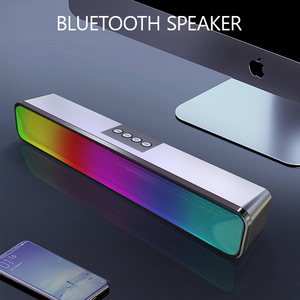 Barre de son LED RGB sans fil 10W pour bureau, avec subwoofer Bluetooth, idéale pour le gaming, les fêtes et l'extérieur, pour home cinéma - Product Image 2