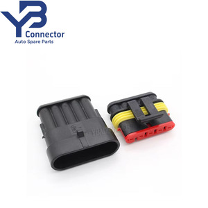 Boîtier en nylon <span class=keywords><strong>voiture</strong></span> électrique étanche Tyco 5 broches mâle femelle série 1.5 Amp Superseal connecteur 282089-1 282107-1 - Product Image 2