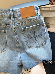Shorts en jean taille haute pour <span class=keywords><strong>femme</strong></span>, déchirés et effilochés, style vintage, décontractés et sexy pour l'été - Product Image 5