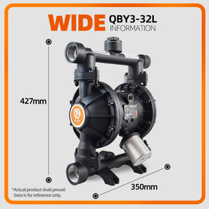 GODO QBY3-32L Aluminium Pneumatic Diaphragm Manufacturer Industry Glue <b>Pump</b> <b>Air</b> - Product Image 4