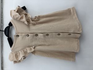 ชุดเดรสเด็กผู้หญิงวินเทจแบบมีริบบิ้น ติดกระดุมด้านหลัง แขนกุด ระบายชายเสื้อ สำหรับเด็กวัยเตาะแตะ - Product Image 6