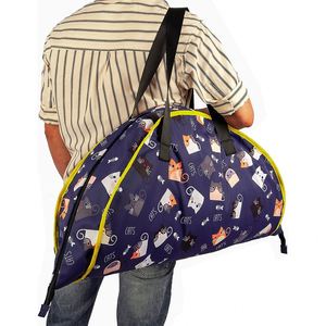 กระเป๋าเก็บของเล่นพับได้แบบพกพา ทนทาน พร้อมเสื่อเล่นสำหรับเด็ก - Product Image 5