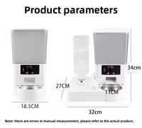 Distributeur automatique de nourriture intelligent et écologique pour animaux de compagnie, avec contrôle par application, Wi-Fi, étanche et caméra intégrée, pour chiens et chats (vente en gros)