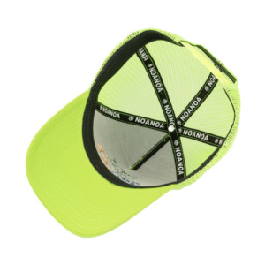 TCAP China <b>Hat</b> Customized Cotton <b>Flat</b> Embroidery High Profile 5 Panel Mesh Trucker Cap - Product Image 4