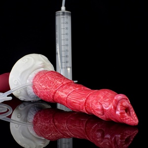 Silicone Deer Squirt <b>Dildo</b> With Suction Cup Spray Liquid Function Couple Dog Knot <b>Dildo</b> Strap on <b>Dildo</b> for Women - Product Image 4