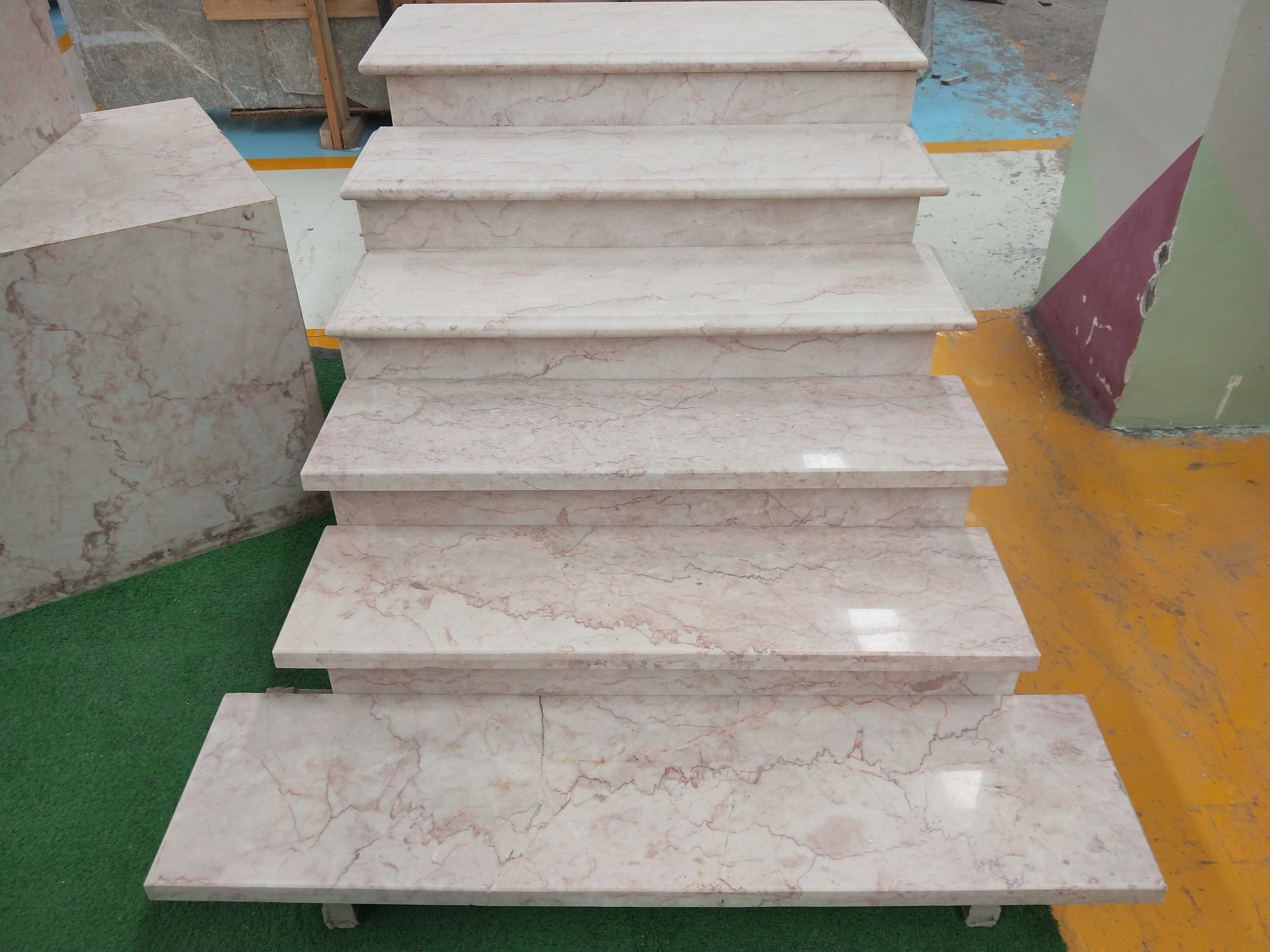 Personalizado de piedra Natural escaleras de mármol para escaleras baldosas de mármol