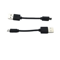 Cable DE DATOS micro USB V8 PVC negro de fábrica de China de alta calidad