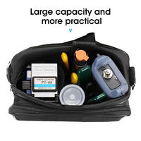 Professional FTTH Fiber Optic Tool Kit OPM 10mW VFL SC FC-6S Cleaver CFS-3 Stripper Waterproof Large Capacity Bag Set FNET-10