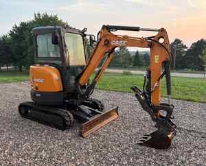 Mini-excavatrice compacte sur chenilles d'occasion CX26C, 2,5 tonnes, petite excavatrice pour la construction, l'agriculture et l'aménagement paysager - Product Image 6