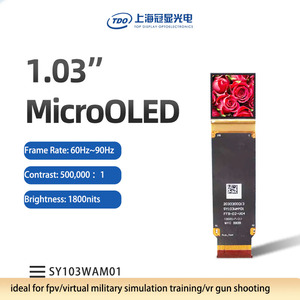شاشة عرض مايكرو Si-OLED بدقة 4K مقاس 1.03 بوصة بدقة 2560×2560 وسطوع 1800 شمعة للنظارات الافتراضية والواقع المعزز وأجهزة الرؤية - Product Image 3