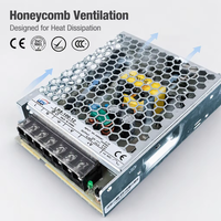Alimentation à découpage industrielle encastrée LRS-100 100W 12V 24V 36V 48V AC/DC avec refroidissement par ventilateur pour l'automatisation