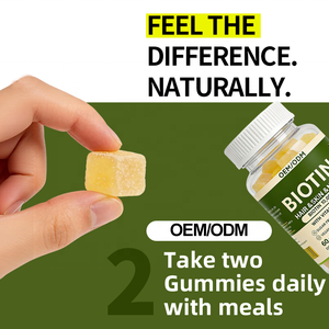 10000 Mcg Biotin Jelibonları C Vitamini <span class=keywords><strong>E</strong></span> Vitamini Limon Aromalı 60 Adet Yetişkinler İçin Bağışıklığı Güçlendirir Saç Cilt Tırnak Takviyesi 2 Adet Servis Başına - Product Image 4