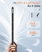 Étui pour tablette MoKo Triple Folding Cover Stable Slim Case Premium PU Leather Portable Trifold Case Fit for Lenovo Tab P12 12.7 Inch 2023