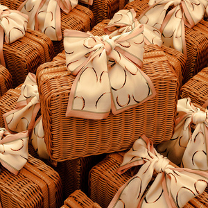 Ensemble de paniers de pique-nique en rotin de haute qualité Récipient alimentaire de style japonais fait à la main avec boîte de rangement multifonction pour la conservation de la fraîcheur - Product Image 1