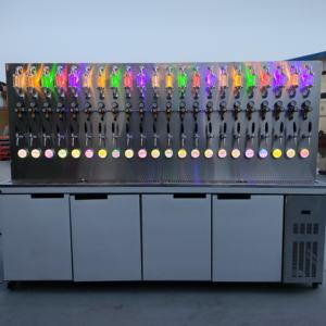 Kegerator de acero inoxidable de <span class=keywords><strong>10</strong></span>-12 grifos, torre de tiro refrigerada con glicol, dispensador de bebidas montado en la pared para cerveza que ofrece agua excelente - Product Image 5