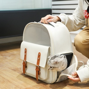 Mochila Transportadora de Mascotas Portátil para Perros y Gatos, Malla Transpirable, Gran Capacidad, Diseño de Cápsula Espacial, Modelo MK5059 Hecho en China - Product Image 4