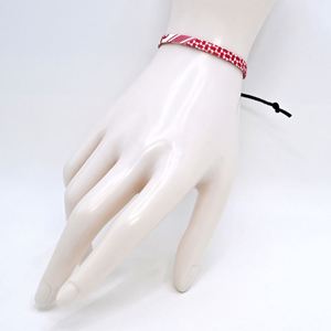 Factory Made in China Width 0.5cm Simple Style Design Palestine Ribbon Braided <b>Bracelets</b> Accessories Arabic Scarf Style - Product Image 6