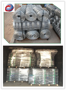 Clôture de champ agricole en treillis métallique galvanisé <span class=keywords><strong>à</strong></span> mailles plates tissées, panneaux de clôture pour bétail, moutons et chèvres - Product Image 1