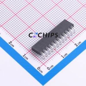 SQT-112-01-L-S-RA Pin Socket Bent Lead Through Hole,P=2mm Connector 2mm Right Angle Insert Single Row 12P - Product Image 2