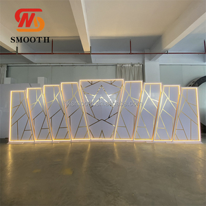 Fondo de Acrílico con Luz LED para Bodas, Fondo de Acrílico Multicapa, Fondo de PVC para Escenarios, Decoración para Eventos - Product Image 5