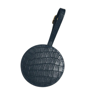 Étiquettes de bagages rondes personnalisées, sacs de voyage en cuir PU écologique, valises, étiquettes nominatives, cartes d'embarquement - Product Image 5