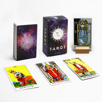 Cartes de tarot personnalisées imprimées, écologiques, gaufrées, avec guide d'utilisation pour la famille, en papier