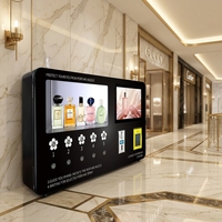 Distributeur automatique de parfums à 5 senteurs avec écran publicitaire pour centre commercial