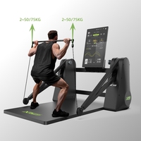 Xburn GYM Master, Gimnasio Multifuncional Comercial de Alta Calidad con Estructura Metálica, Pila de Pesas de 150 kg, Motor Doble que Ofrece una Variedad de Modos de Resistencia
