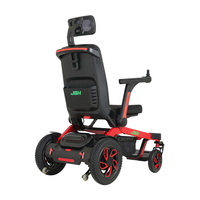 Dernier fauteuil roulant électrique pliable léger en alliage d'aluminium JBH pour personnes handicapées et personnes âgées, batterie au lithium 10/20AH